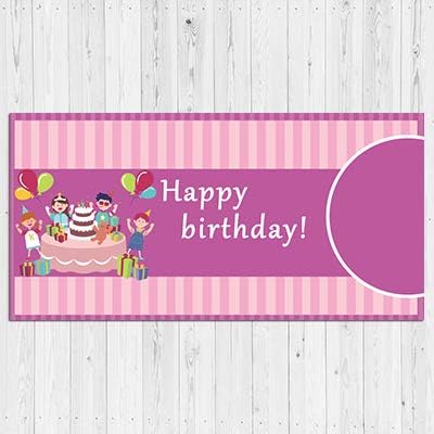 Happy Birthday Custom Vinyl Banner with Your Photos, Personalized Birthday Banner Sign for Children Newborn Baby Kids Celebration Backdrops Party Supplies Favors Props (Style-42, 8ft x 4ft)