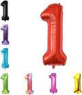 40 Inch Large Foil Helium Number Balloon Birthday Wedding Party 0-9 (Red, 1)