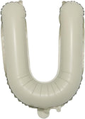 16 inch Cream Letter A to Z Alphabet Number 0-9 Foil Balloons Letter Birthday Party Wedding Decoration event & party supplies birthday balloons (16 inch Cream U)