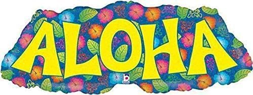 Anagram Stitch Hawaiian Theme Birthday Party Balloon Decorations 11pc, BQ_4162