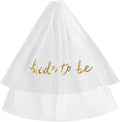 Bridal veil Bride to Be Gold Foil Print Veil for Bachelorette Party Bridal Shower Wedding Veil Engagement Party Favors