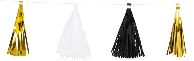 Boland 50352 Party Time Ribbon Garland 3M 3 Colors Party Decoration Birthday Garland