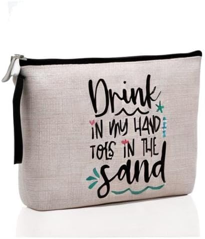 Hanamiya Na Beach Lover Gift: Beach Theme Decor, Purse, Makeup Bag, Travel Essentials, Cruise Bag for Summer Lovers