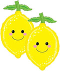 Set of 2 Produce Pal Lemon Garden Jumbo 29" Foil Party Balloons
