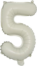 16 inch Cream Letter A to Z Alphabet Number 0-9 Foil Balloons Letter Birthday Party Wedding Decoration event & party supplies birthday balloons (16 inch Cream 5)