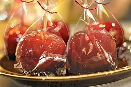 Purple Q Crafts Clear Plastic Cellophane Bags with 4" Colored Twist Ties for Gifts Party Favors (6"x9" 100 Pack)