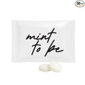 SIMPLY Peppermint "Mint to Be" Individually Wrapped Breath Mints in Bulk, 50 Packets (2 per Packet) | Wedding, Bridal Shower, Bachelorette, Party Favors