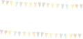 2pcs Double-Sided Party Banner Flags for Birthday and Wedding Decor Reusable Hanging Decorations Lightweight and Easy to Store for Themed Celebrations