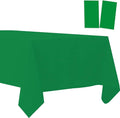 2 Pack Plastic Tablecloths Disposable Table Covers Plastic Table Cloths for BBQ Picnic Birthday Wedding Parties Waterproof and Oil-proof Table Cloth Light Weight Thin Green TableCover 54 x 108 In