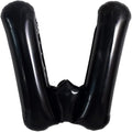 TONIFUL 40 Inch Large Black W Letter Balloon - Jumbo Helium Foil Mylar Big Alphabet for 2026 New Year Eve Graduation Wedding Baby Shower Birthday Party Anniversary Supplies Decorations