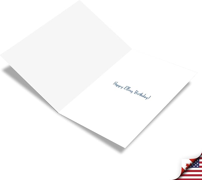 NobleWorks - Birthday Greeting Card with 5 x 7 Inch Envelope (1 Card), Fun Animal Bday Celebration - Flipping Monkey - Orangutan C9516DBDG