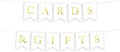 Andaz Press Hanging Bunting Pennant Party Banner with String, Metallic Gold Ink, Cards & Gifts, 5-Feet, 1-Set, Includes String