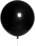 Black Balloons Party Decorations 10 Pack 36 inch Round Halloween Latex Balloons for Black Themed Wedding Graduation Anniversary Birthday Party Backdrop Decorations