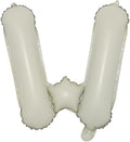 16 inch Cream Letter A to Z Alphabet Number 0-9 Foil Balloons Letter Birthday Party Wedding Decoration event & party supplies birthday balloons (16 inch Cream W)