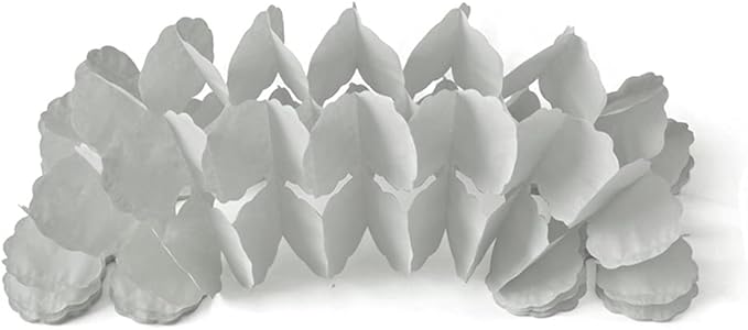 9 Pcs Four-Leaf Paper Garland Reusable Foldable Towel Garlands Streamers for Wedding and Event Party Decorations Hanging Paper Flowers Decorative,3.6M / 11.81 FT
