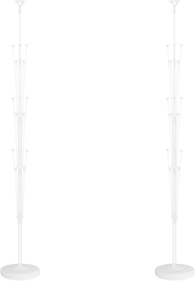 Balloon Column Stand Kit Set of 2 - Balloon Stand with Base, and Pole,Balloon Tower Backdrop Decoration for Wedding, Baby Shower, Birthday Party, or Bachelorette Parties