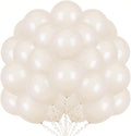 400 Pcs Sand White Balloons 12 Inch Sand White Cream Beige Bulk Latex Balloon for Birthday Wedding Bridal Shower Gender Reveal Party Decorations