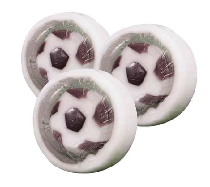Soccer Ball Hard Candy, Watermelon Flavor, Individually Wrapped, 110+ Pieces, 1 lb Bulk Party Favors for Teams, Goodie Bags, Birthday Treats