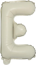 16 inch Cream Letter A to Z Alphabet Number 0-9 Foil Balloons Letter Birthday Party Wedding Decoration event & party supplies birthday balloons (16 inch Cream E)