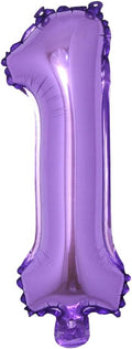 16 inch Purple Alphabet Letter and Number Balloons Set Package, Aluminum Hanging Foil Film Banner Mylar Balloon for Birthday Party Decoration Custom Word (A-Z, 0-9) (16 Inch Purple 1)