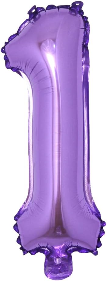 16 inch Purple Alphabet Letter and Number Balloons Set Package, Aluminum Hanging Foil Film Banner Mylar Balloon for Birthday Party Decoration Custom Word (A-Z, 0-9) (16 Inch Purple 1)
