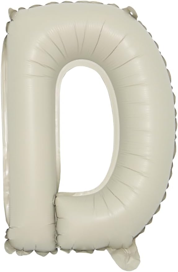 16 inch Cream Letter A to Z Alphabet Number 0-9 Foil Balloons Letter Birthday Party Wedding Decoration event & party supplies birthday balloons (16 inch Cream D)