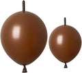 Link Balloons Brown 6 Inch 12 Inch Latex Quick Linkale Balloon 160 Pcs for Birthday, Halloween, Christmas, Party Festival Decorations