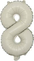 16 inch Cream Letter A to Z Alphabet Number 0-9 Foil Balloons Letter Birthday Party Wedding Decoration event & party supplies birthday balloons (16 inch Cream 8)