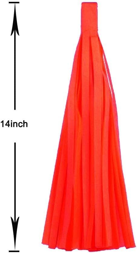 Pink Purple and Yellow Tassel Garland Banner Paper Tassels for Birthday Party Decorations,Pack of 15