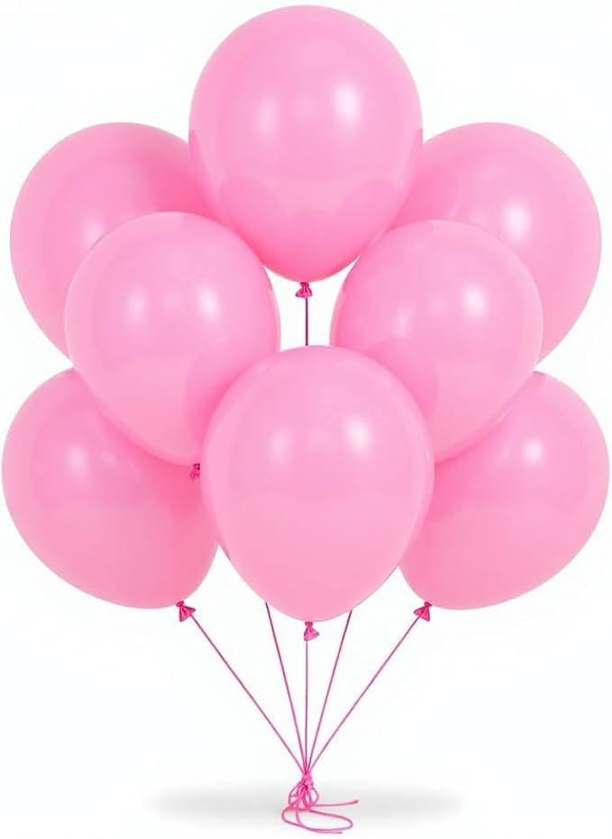 50 Pcs 12 Inch Pink Balloons, Premium Light Pink Latex Balloons for Party Decorations, Thick Pastel Pink Balloons for Girls Birthday, Baby Shower, Wedding, Bridal Shower, Princess Theme Party