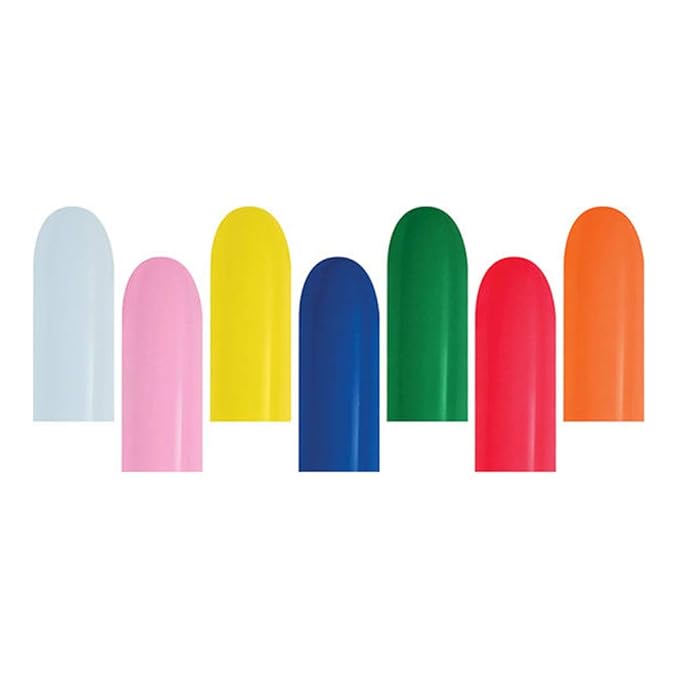 Betallatex 260B Fashion Assortment Latex Balloons, Multicolor (57000)