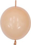 IN-JOOYAA 6 Inch Nude Latex Link Balloon 100 Pcs Quick Link Balloons for Party Decoration