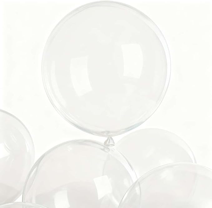 30 Pack Clear Balloons 36 Inch Clear Latex Party Large Balloon Bulk for Various Party Events Decorations