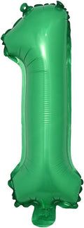 16 inch Green Alphabet Letter and Number Balloons Set Package, Aluminum Hanging Foil Film Banner Mylar Balloon for Birthday Party Decoration Custom Word (A-Z, 0-9) (16 inch Green 1)