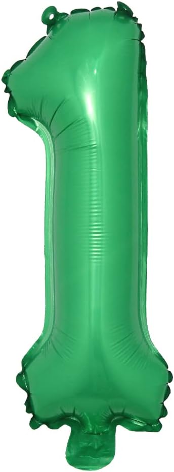 16 inch Green Alphabet Letter and Number Balloons Set Package, Aluminum Hanging Foil Film Banner Mylar Balloon for Birthday Party Decoration Custom Word (A-Z, 0-9) (16 inch Green 1)