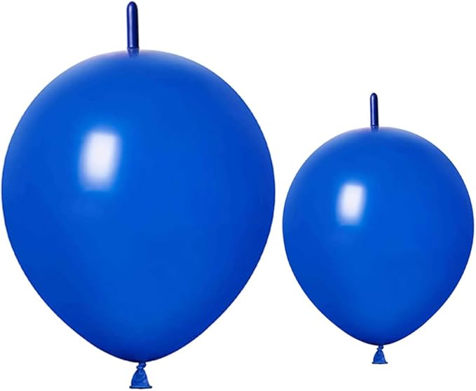 Link Balloons Blue 6 Inch 12 Inch Latex Quick Linkale Balloon 160 Pcs for Birthday, Halloween, Christmas, Party Festival Decorations