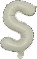 16 inch Cream Letter A to Z Alphabet Number 0-9 Foil Balloons Letter Birthday Party Wedding Decoration event & party supplies birthday balloons (16 inch Cream S)