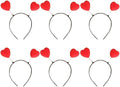 Hearts Bopper Costume Party Headband for Valentine's Day Pack of 6