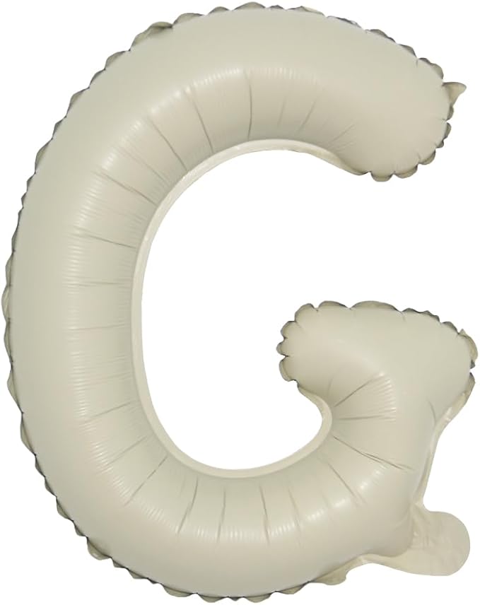 16 inch Cream Letter A to Z Alphabet Number 0-9 Foil Balloons Letter Birthday Party Wedding Decoration event & party supplies birthday balloons (16 inch Cream G)