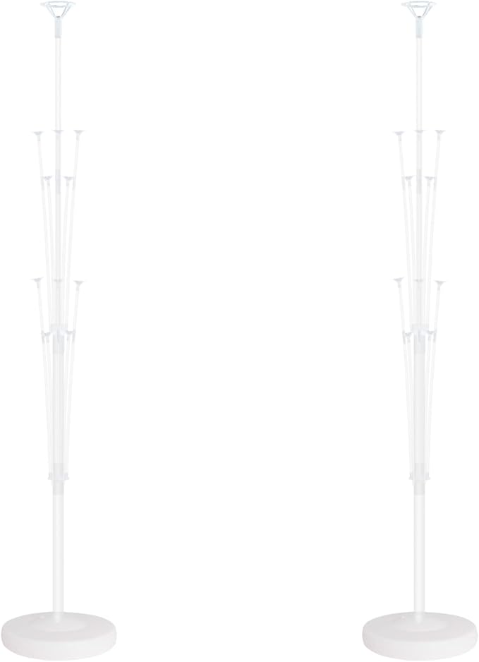 Balloon Column Stand Kit Set of 2 - Balloon Tower with Stand, Base, and Pole,Backdrop Decoration for Wedding, Baby Shower, Birthday Party, or Bachelorette Parties (No balloon)