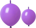 Link Balloons Purple 6 Inch 12 Inch Latex Quick Linkale Balloon 160 Pcs for Birthday, Halloween, Christmas, Party Festival Decorations