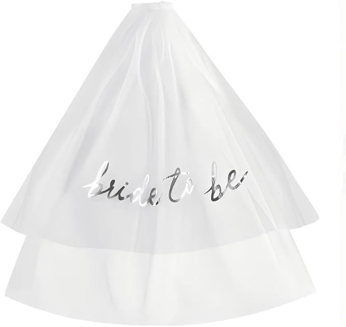 Bridal veil Bride to Be Gold Foil Print Veil for Bachelorette Party Bridal Shower Wedding Veil Engagement Party Favors
