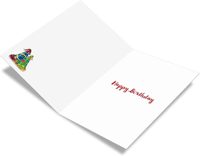 NobleWorks - 1 Cute Birthday Card with Envelope - Funny Wild Animals and Pets, Birthday Greeting - Otterly Awesome C6574GBDG