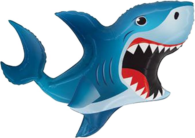 Artisan Owl Blue Shark Jumbo 35" Foil Party Balloon