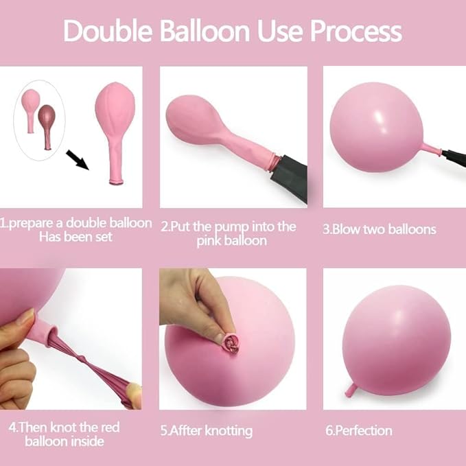 Dusty Rose Brown Balloon Garland Blue Pink Double Stuffed Tan White Sand Balloon Latex Pastel Arch Kit for Gender Reveal Baby Shower Birthday Bridal Shower Wedding Party Decorations