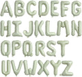 Letter Balloons 16 Inch Mylar Foil Alphabet Balloon Letter A-Z Cream White Balloons Set for Wedding Birthday Party Decoration Banner 26pcs