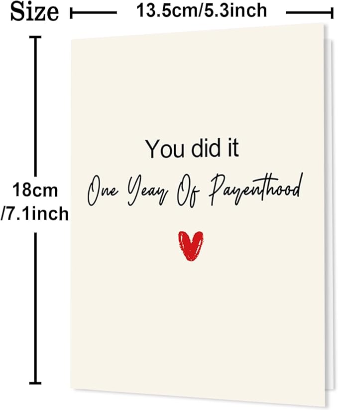 One Year Old Birthday Cards, 1st Birthday Cards for Girls, First Birthday Card for Boy, Baby Gift Card, Birthday Card for 1 year Old Boys Girls