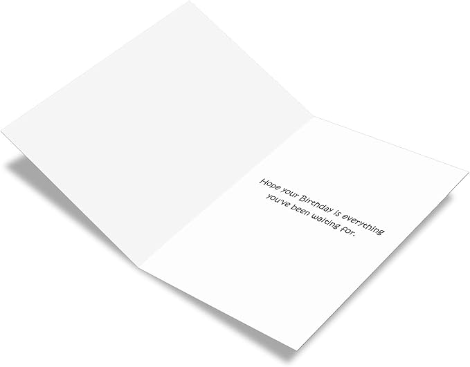 NobleWorks - 1 Hilarious Greeting Card for Birthday - Funny Birthday Cartoon, Comic Notecard - Your Sp-rm 8306