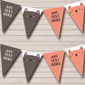 Animal Cats Personalized Birthday Party Bunting - Hanging Party Decoration - Birthday Party Banner Garland | Decorative Party Supplies