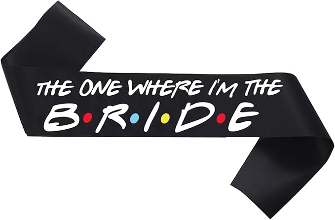 Bride to Be Sash, 'The one Where I'm The Bride ' Sash for Hens Party Wedding Decorations Party Favors Accessories Future Wifev1
